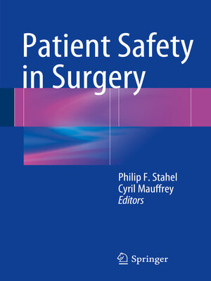 cover image of Patient Safety in Surgery
